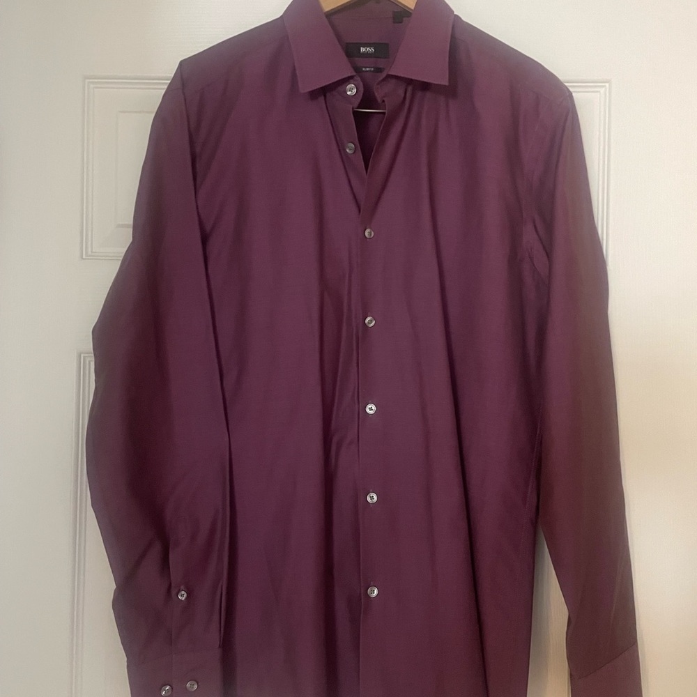 Like New Hugo Boss Button Down Mens Shirt